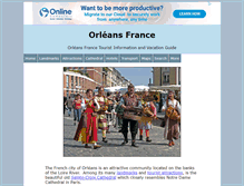 Tablet Screenshot of orleansfrance.ca
